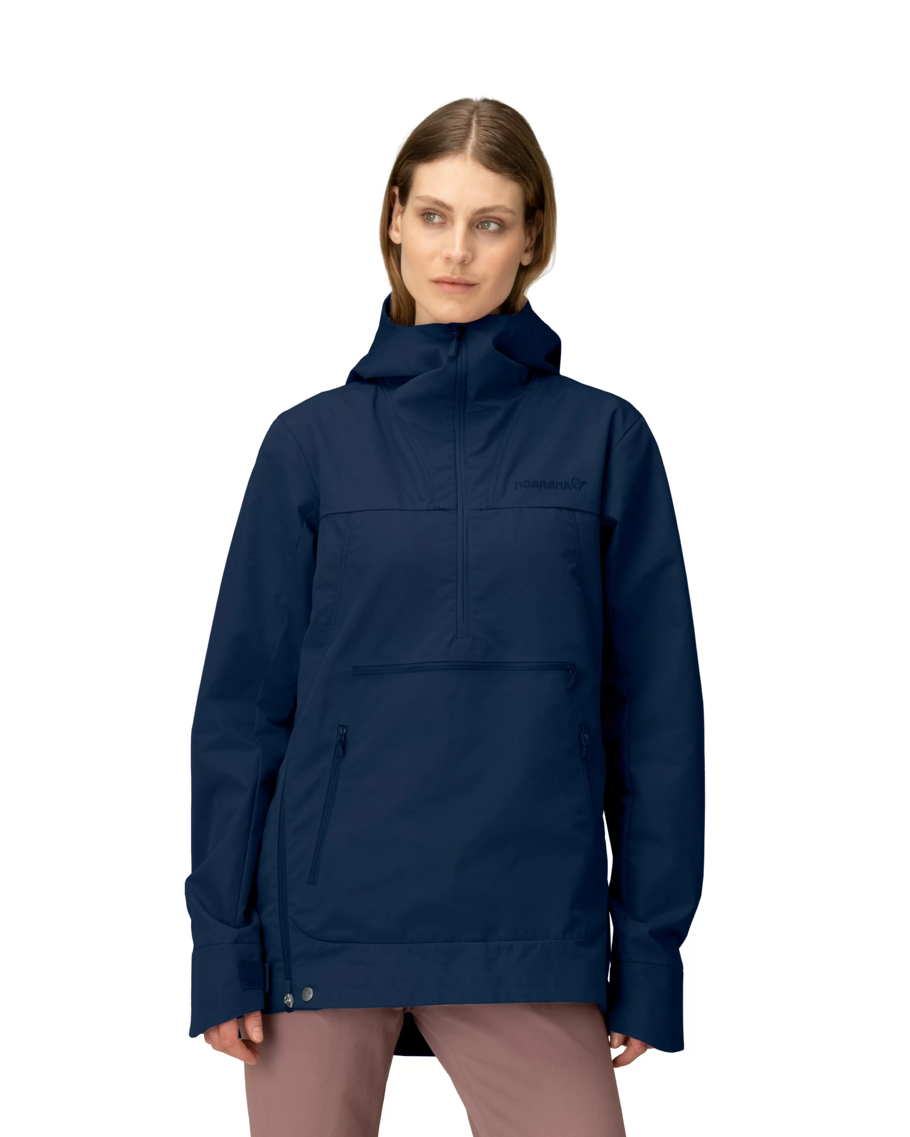 Fashion Norrøna Femund Cotton Anorak W's Navy Blazer