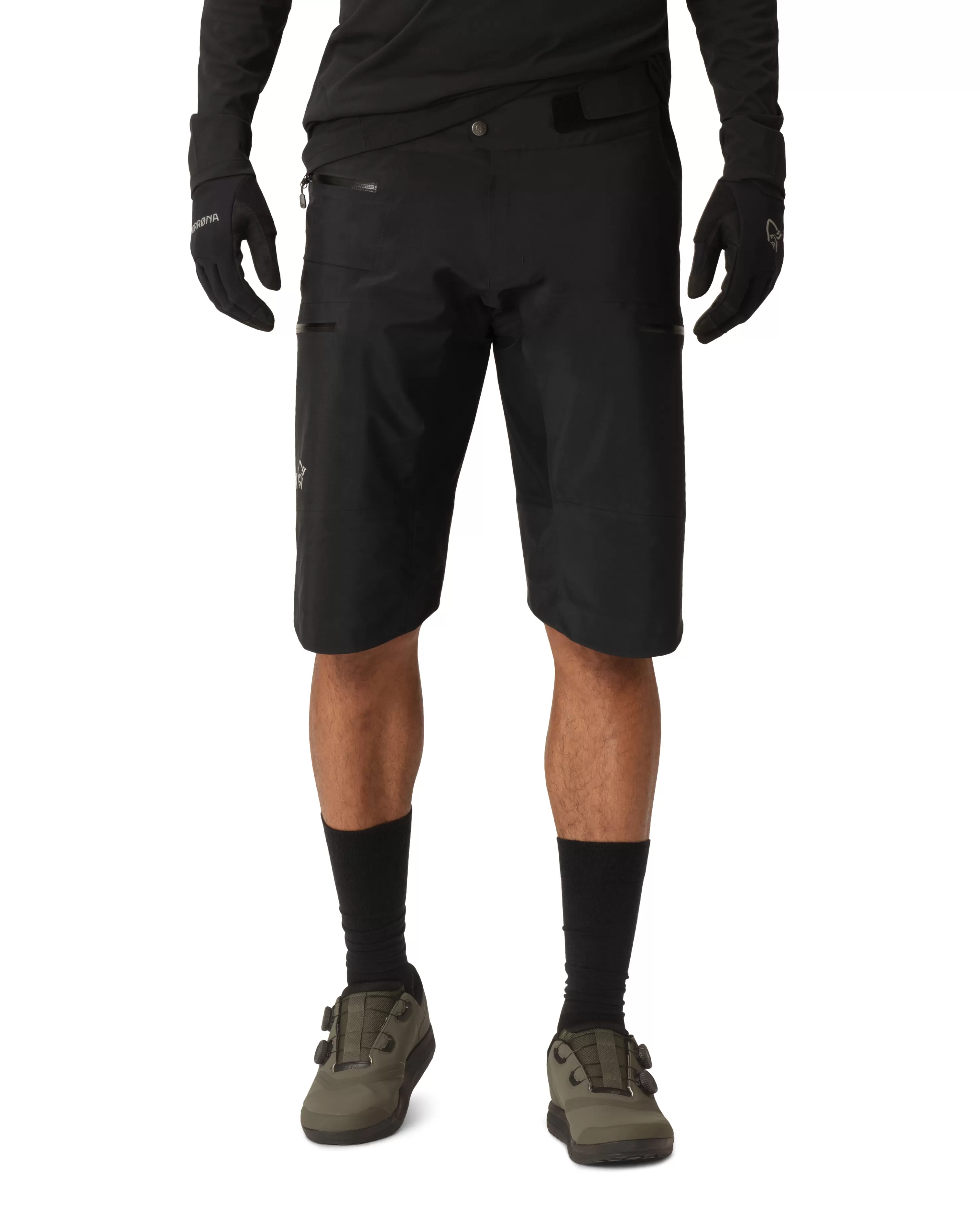 Shop Norrøna Fjørå Gore-Tex Pro Shorts M's Caviar Black