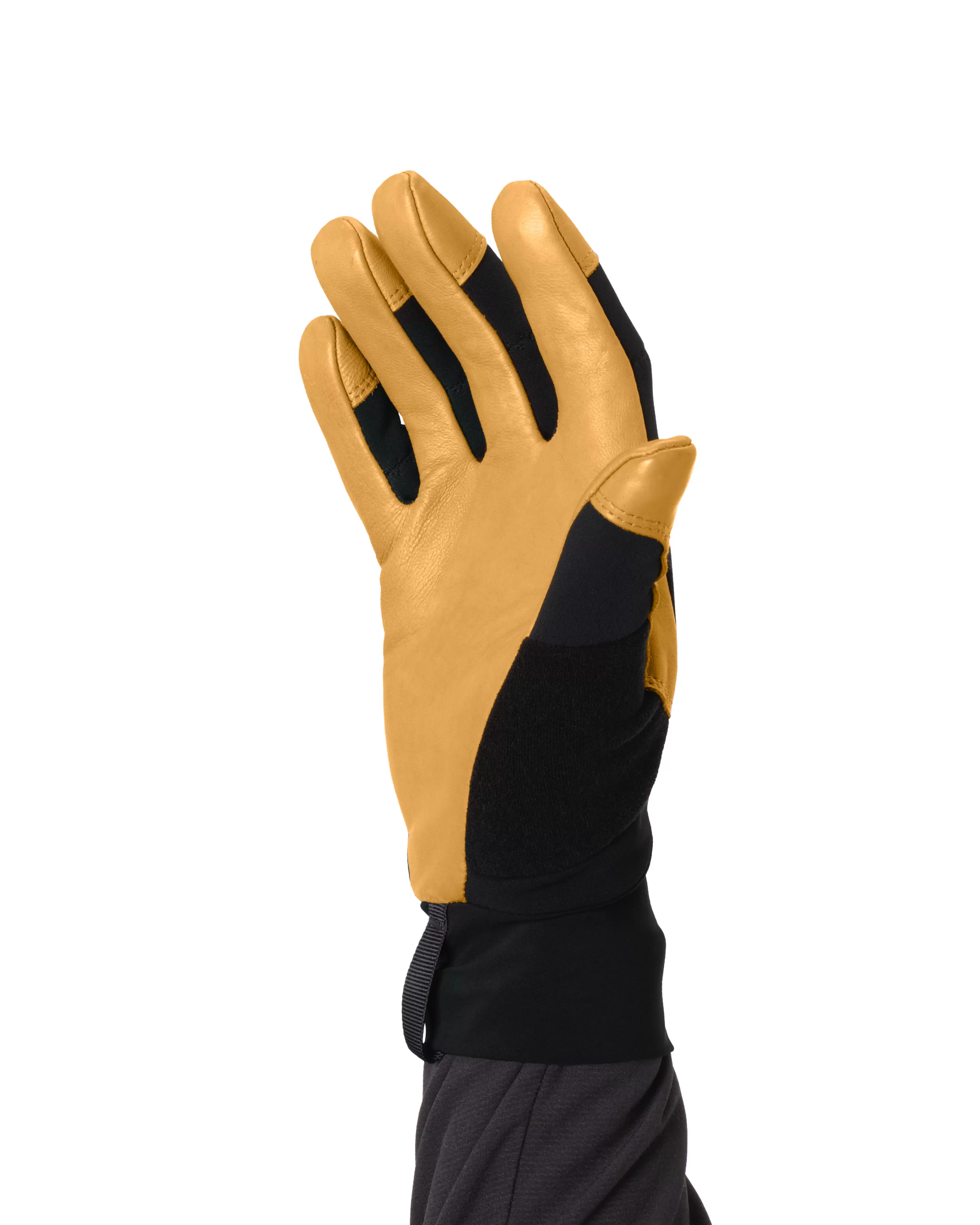 Outlet Norrøna Lyngen Infinium Leather Gloves Caviar Black