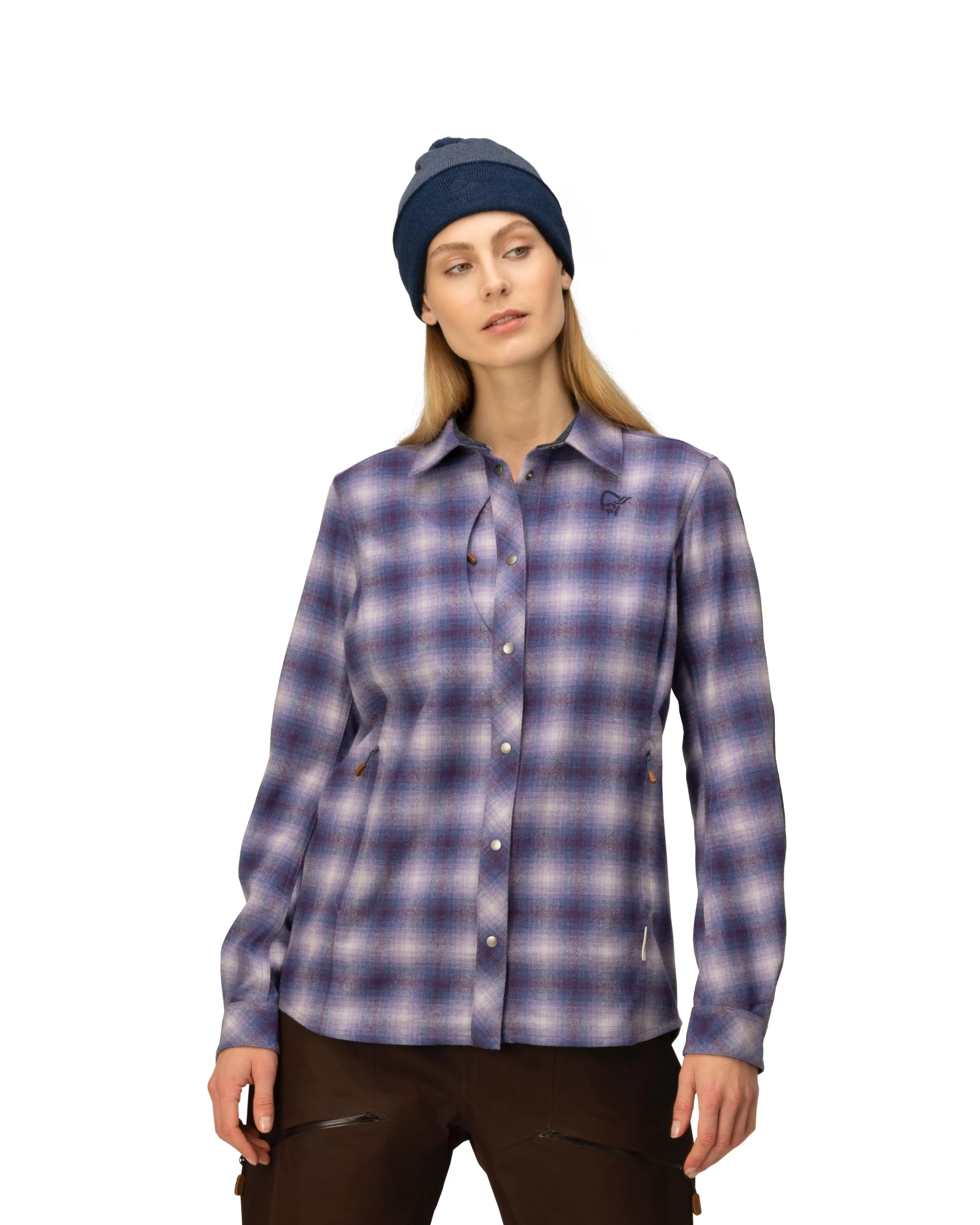 Outlet Norrøna Tamok Wool Shirt W's Grape Shake