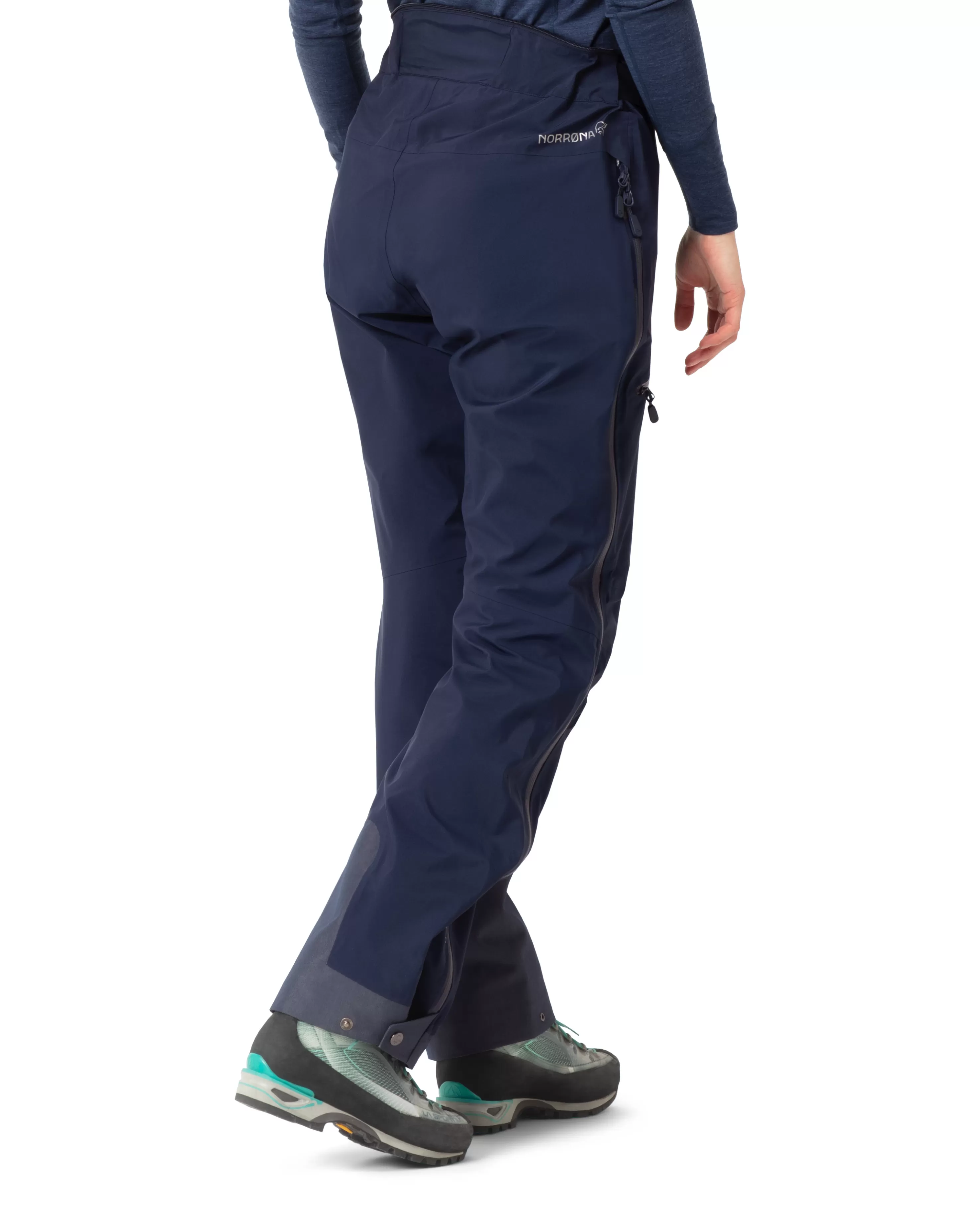 Best Norrøna Trollveggen Gore-Tex Pro Light Pants W's Indigo Night Blue/Indigo Night